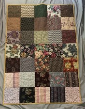 Handmade Patchwork Floral Quilt 4 x 3