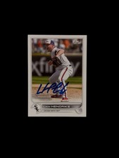 Liam Hendricks signed card 2022 Topps Series 1 #268 Chicago White Sox Australia
