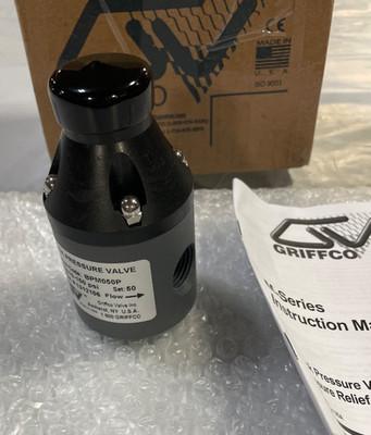 Griffco Back Pressure Valve BPM050-P 1/2'' PVC 10 to 150 PSI w/ NPT Connection