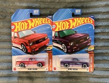2025 Hot Wheels ‘91 GMC Syclone Set of 2 - Hot Trucks Red and Purple
