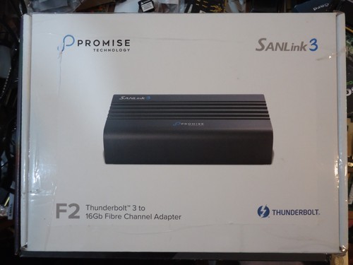 PROMISE Sanlink3 F2 F3202 Thunderbolt 3 to 16Gb Fibre Channel SAN Adapter