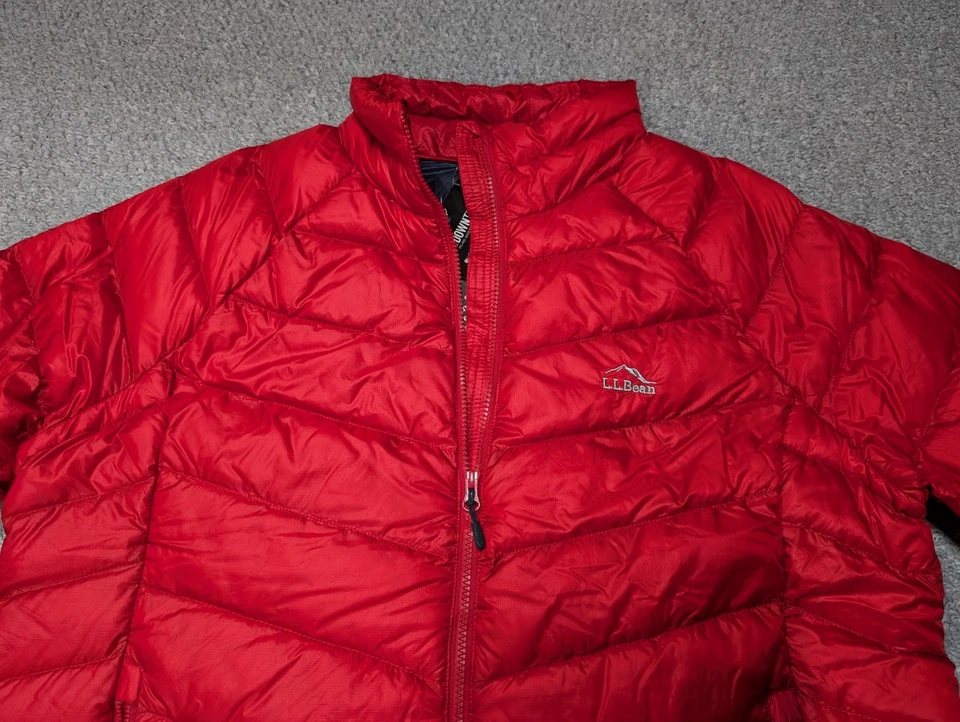 LL BEAN Pertex Quantum Downtek 850 Ultralight Women's Red Puffer Down Jacket 1X - Image 3 of 4