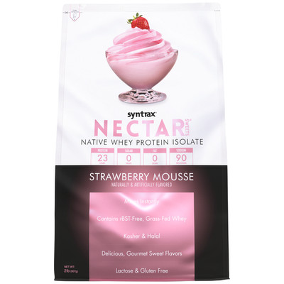 Syntrax Nectar Sweets 2lb Protein Powder - Strawberry Mousse