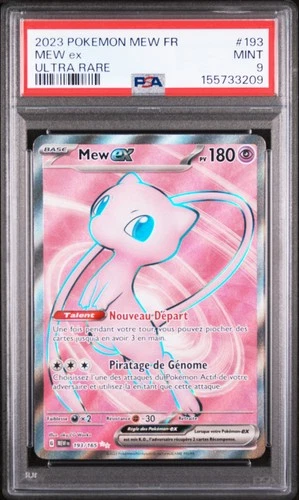 2023 POKEMON FRENCH MEW FR-151 ULTRA RARE #193 MEW EX PSA 9