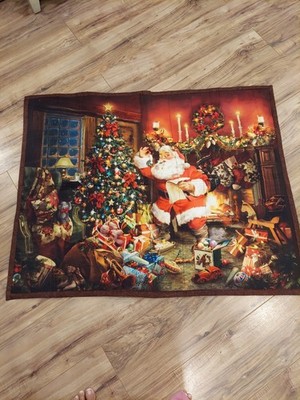 Ol' St. Nick Digitally Printed Fabric Quilted Panel - Hoffman Fabrics 33'' x 42'' 