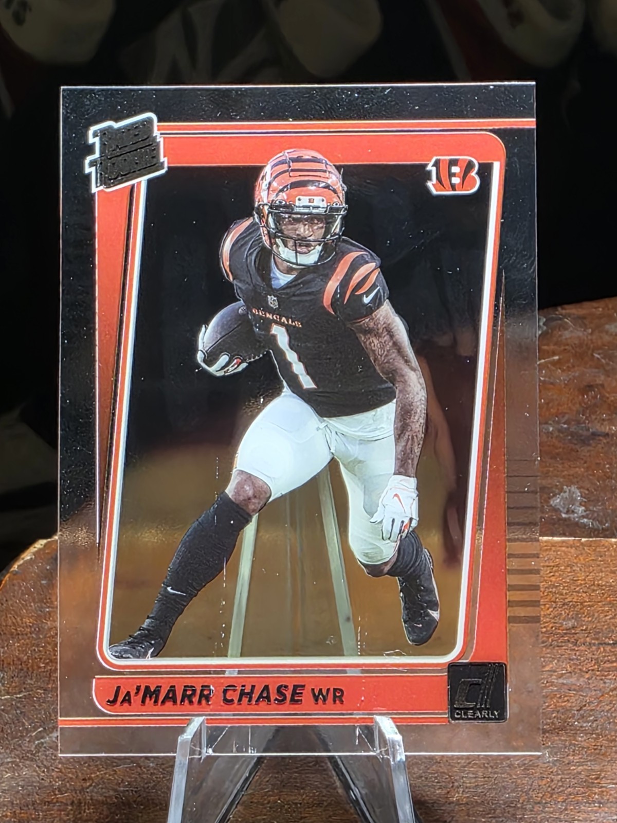 2021 Clearly Donruss #63 Ja'Marr Chase Rated Rookie (RC) 