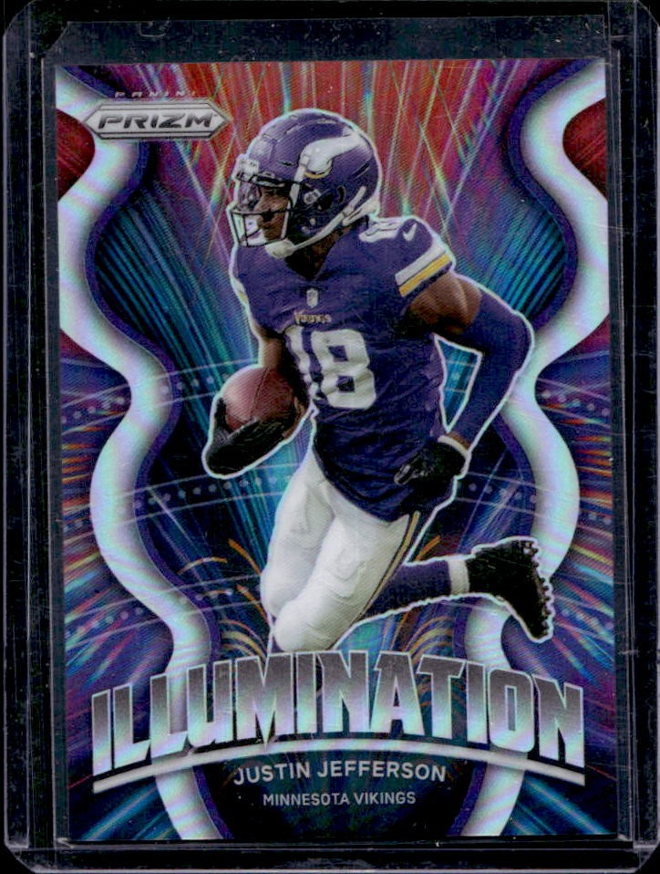 2021 Prizm Justin Jefferson Illumination Silver #I-33 Vikings