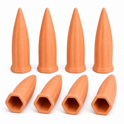 JQTOP 8 Pack Terracotta Plant Watering Stakes, Automatic Self Watering Spikes