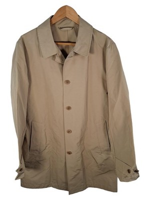 Aspesi Herren Trenchcoat Beige Gr. 50 L Klassisch Baumwolle