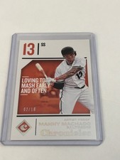 2018 Chronicles MANNY MACHADO Silver Artist Proof #'d 02/10