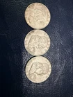 Lot of 3 Franklin Half Dollars – 90% Silver  Ben franklin 1/2 dollar