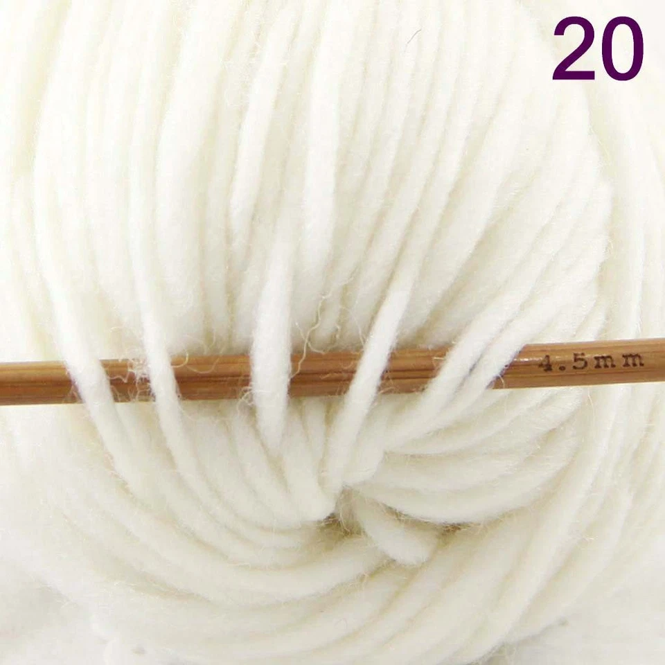 出售 批量 8 件 Skeins X 50 克 全新 粗彩 手工针织 分数 羊毛纱 20 — 第 4/4 张图片