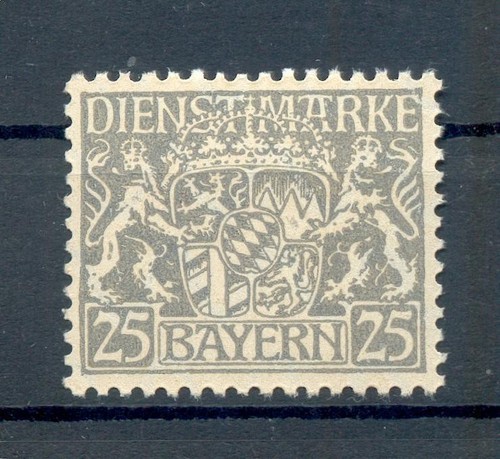 Bavaria service 21w PAPER TYPE ** MNH MINT NEVER HINGED BPP 26EUR (71785