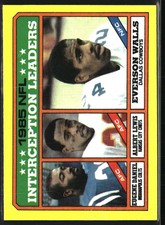 1986 Topps #229b Eugene Daniel / Albert Lewis / Everson Walls