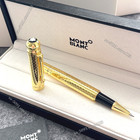 Bid Montblanc Full Gold Tone Rollerball Pen Rare Collector Gift. — photo 2