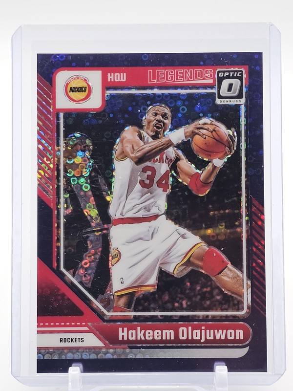 HAKEEM OLAJUWON 2024-25 DONRUSS OPTIC LEGENDS PURPLE FAST BREAK /99 #249 Q4480