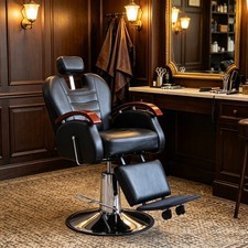 Barber Chair Hydraulic Hair Styling Salon Swivel Hairdressing Chair Adjustable