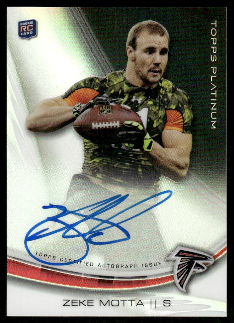 Zeke Motta Topps Platinum Autograph #AZM Black Refractor
