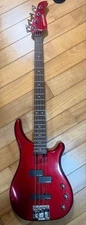 Fernandes 4 String Wine Red W/Gig bag Electric Bass Guitar Used From Japan