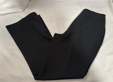 True Vintage 1970s Black Flare Bell Dress Pants Wide Leg Dressy Designer Slacks