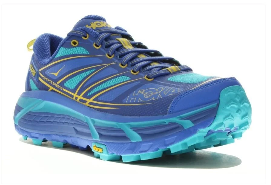 New Women's Hoka One One Mafate Speed 2 Trail Hiking Shoes Size 9.5 Blue