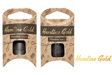 Hemline Gold Ditale Da Cucito Tradizionale In Metallo Nero - Medio O Large