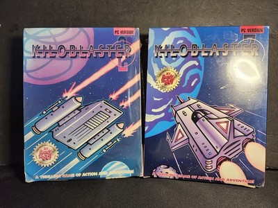 1994 FACTORY SEALED Kiloblaster 2 & 3  Moon Doggie MS DOS PC Big Box Game LOT