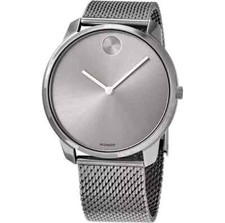 MOVADO BOLD 3600599 GRAY DIAL GRAY STAINLESS STEEL MESH BAND MEN'S WATCH