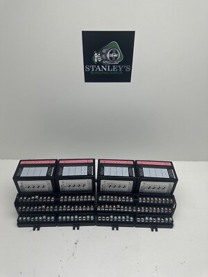 GE Fanuc IC670MDL240J Input Module x4 With IC670CHS001E I/O Base x2