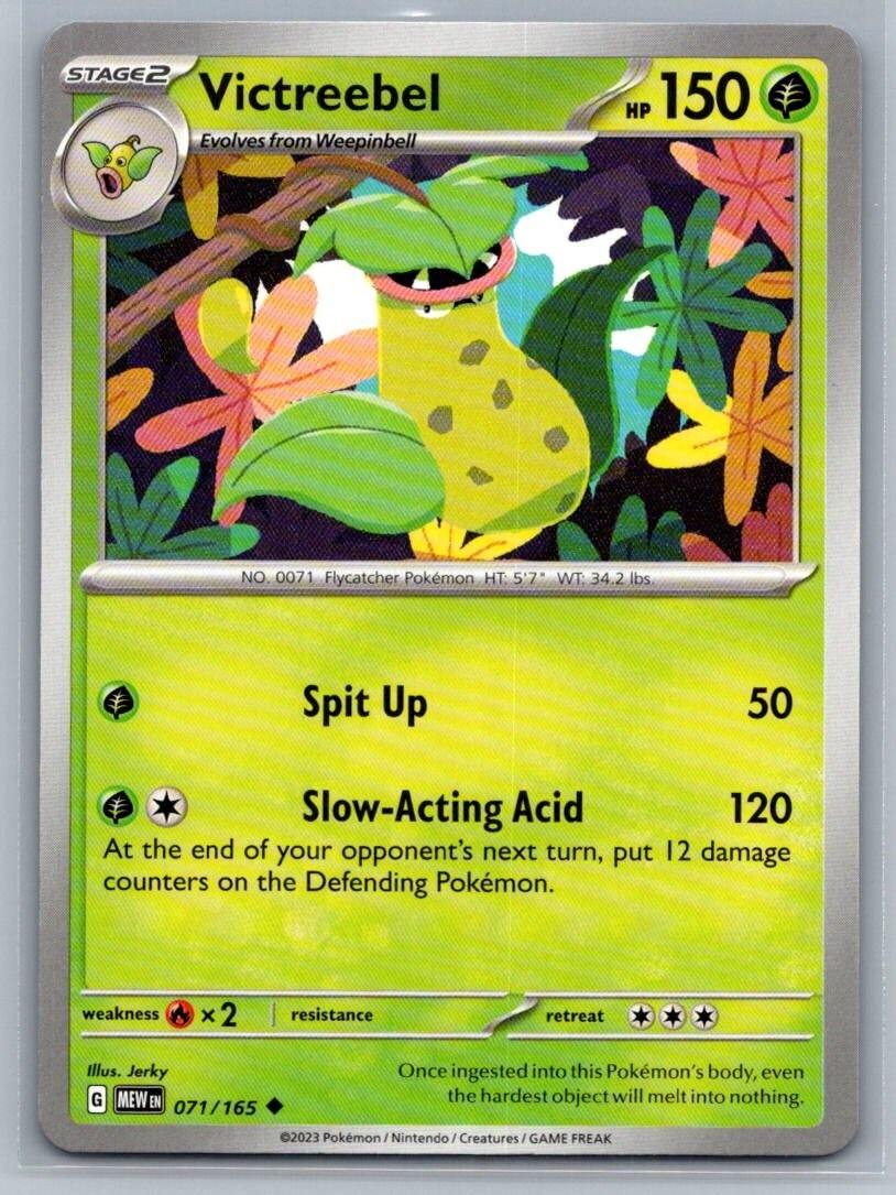 Victreebel 71/165 Scarlet & Violet 151 Uncommon Pokémon TCG 2023