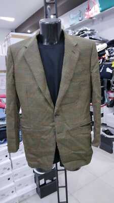 Jacke Canali Man Grünfink aus Echtem Leder Gr. 52 Mon 1097 Lz