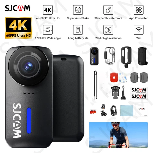 Action Pocket Camera 4K 30M Waterproof Stabilization 170° FOV For Go Pro