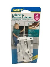 Safety 1st Child Proof Your Cabinets 4 Cabinet  Drawer Latches New-W-Free Ship