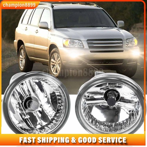 1Pair Front Fog Light Lamp with bulbs For Toyota Prius Highlander Scion xA 04-06 - Picture 6 of 6