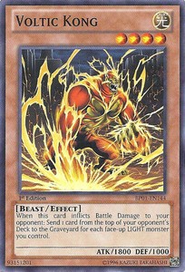 Voltic Kong - BP01-EN144 - Starfoil Rare - 1st Edition x3 - Near Mint