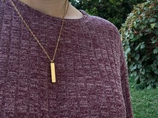 Engraved Urn Necklace for Ashes   Memorial Jewelry for Loss of Father