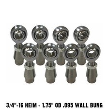 4 Link Radius Rod Fabrication Kit 34-16 Chromoly Ptfe Heims 1.75 Od .095 Wall