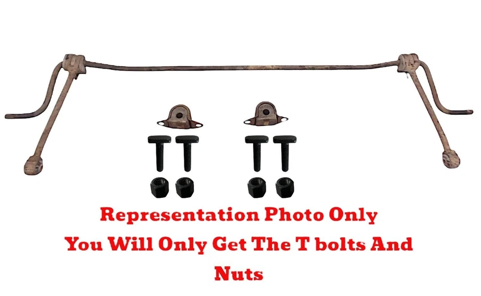 Barra estabilizadora eje trasero Camaro Firebird 70-81 pernos en T y tuercas 7/16"-20 x 1-15/16" #576 Foto 2 de 4