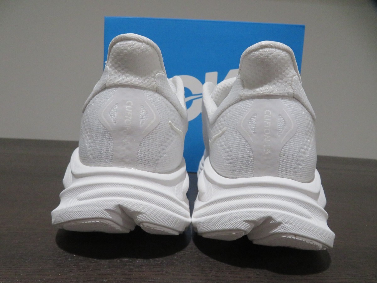 Hoka One One Clifton 10 Womens 8.5 Shoes White 1162031 WWH