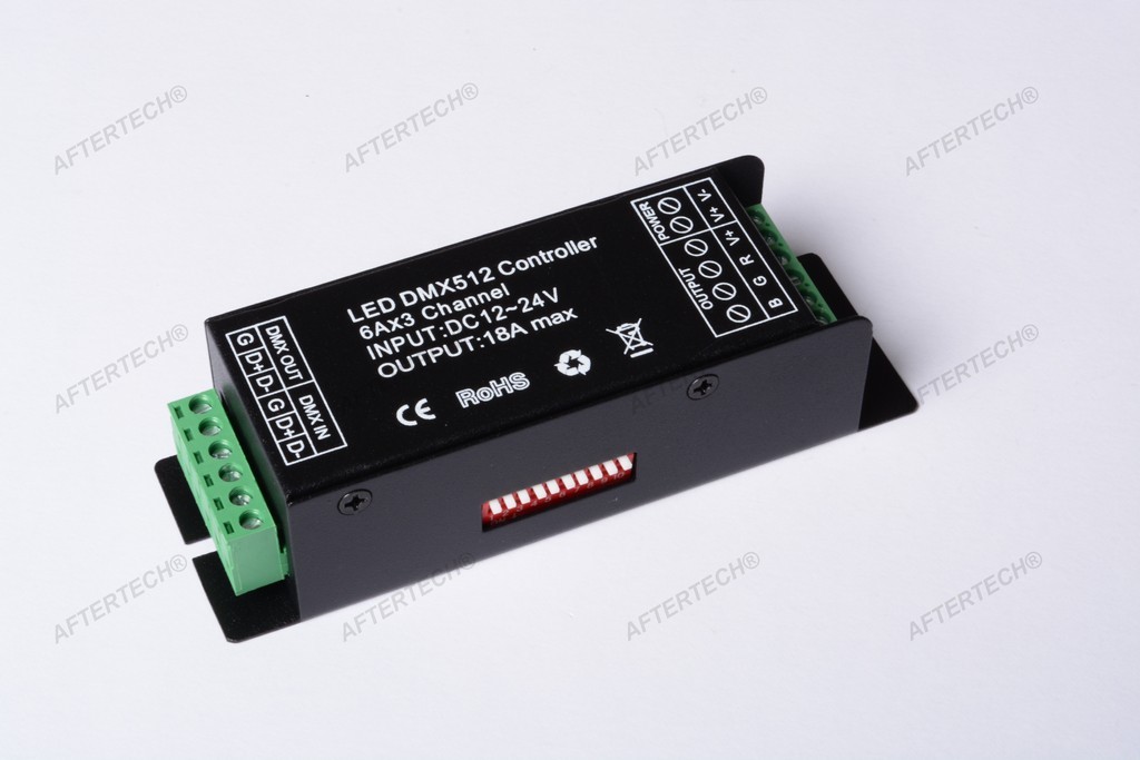 Decodificatore DMX 512 per LED RGB B6E4 - Controllo Professionale