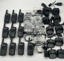 QTY 10 RETEVIS RT68 UHF HANDHELD PORTABLE BUSINESS TWO-WAY RADIOS WITH BATTERIES