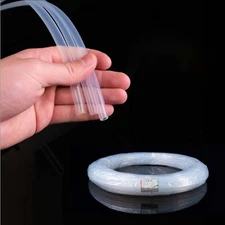 PTFE Tube Tubing Pipe OD 1/4" 3/8" 1/2" 3/4" 1" High Temp Resistance Translucent