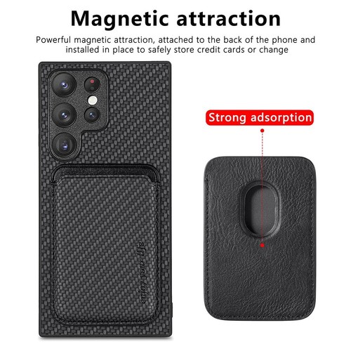 Para Samsung Galaxy S23 S24 S25 Ultra Cuero Mag Seguro Estuche Cubierta Billetera Soporte - Imagen 2 de 17