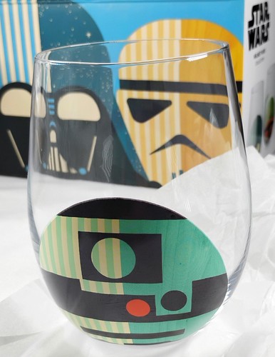 JoyJolt 4 LIMITED EDITION DRINKING GLASSES Star Wars Helmet Hues Collection 19oz - Picture 10 of 13