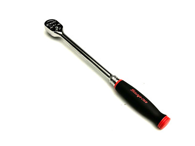 Snap on Tools NEW SHL80A 1/2''dr Red Soft Grip Fixed Head Long Handle Ratchet USA