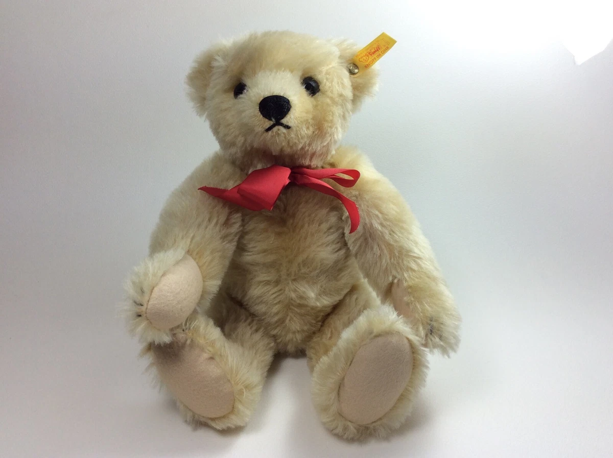 Steiff 000379 Teddy Bär Classic 1909 Replica Knopf Fahne 35 cm mit 