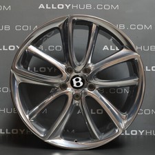 GENUINE BENTLEY CONTINENTAL GT GTC 5 U SPOKE 22" INCH POLISHED ALLOY WHEELS X4