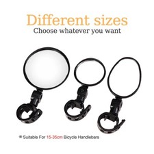 2Pcs Bike Mirrors 360° Rotatable Rear View Handlebar for MTB & Road Cycling UK