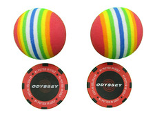 Odyssey Poker Chip Ball Markers 2    -   Practice Golf Balls 2         Area: G   