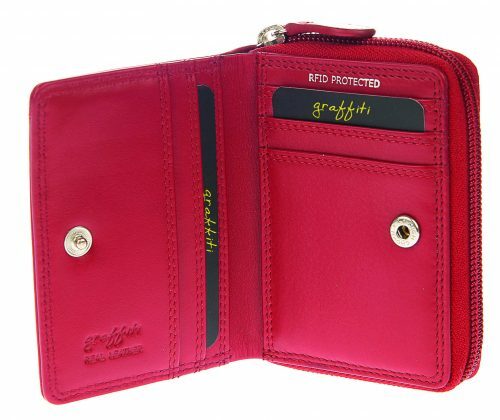 Graffiti/Golunski Leather Coin/Card Purse /Wallet Style 7113bc Colour Multi New - Picture 13 of 14